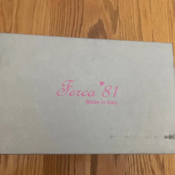 Made In Italy Leather Cap Toe Block Heels by FERCA 81 - Picture 7 of 7